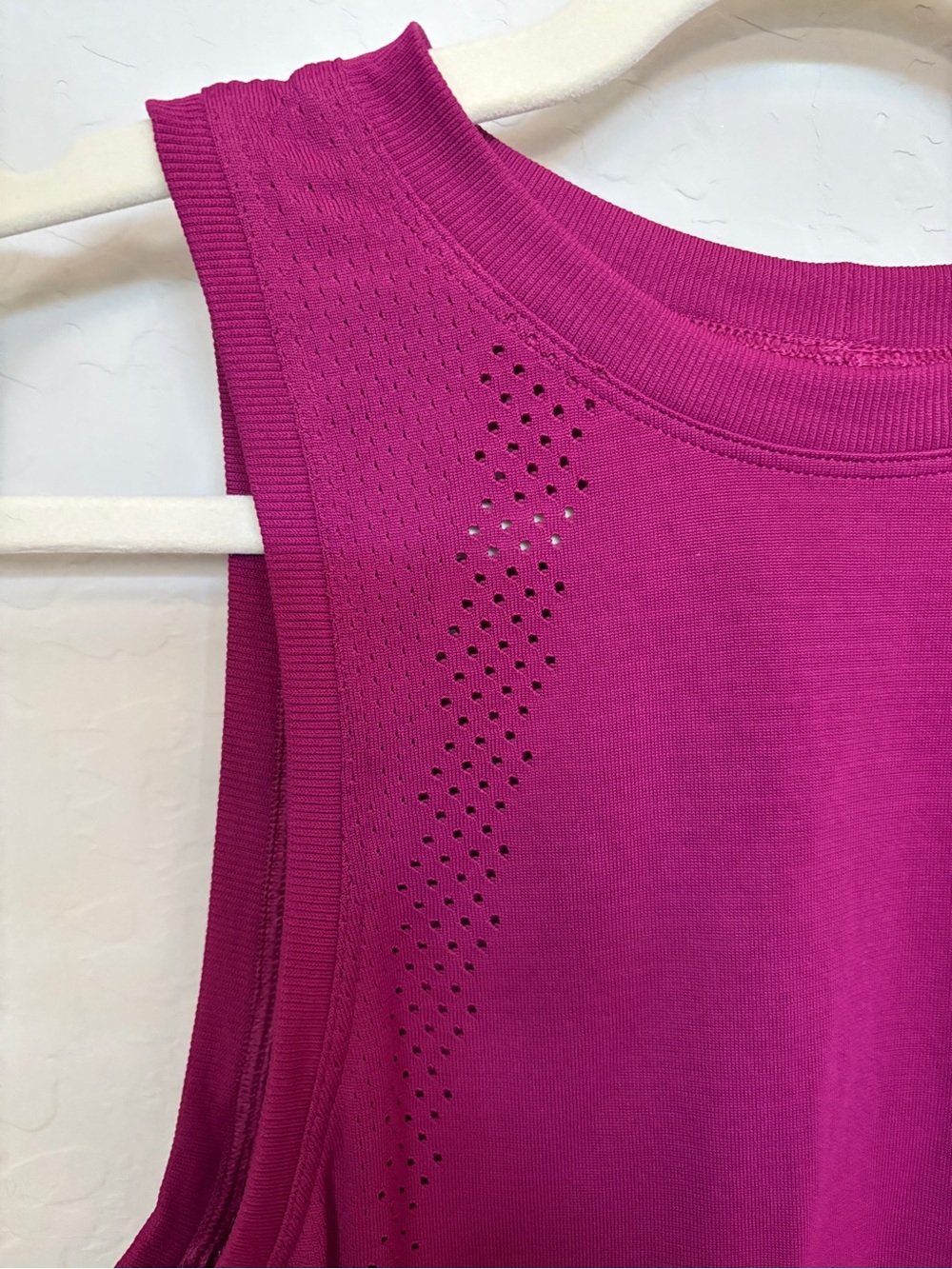 lululemon Fuchsia Performance Tank with Perforated Sides - Picture 3 of 4